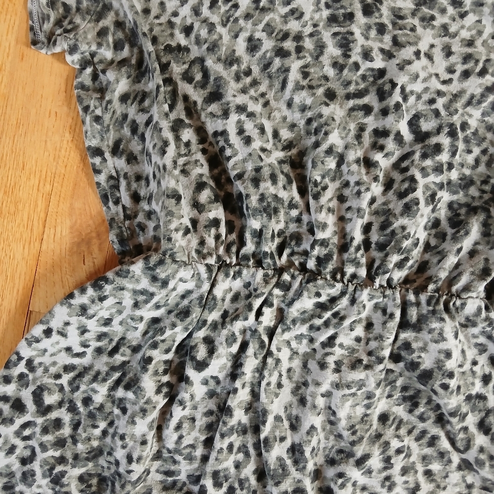 Gray Leopard Print Dress - Picture 2 of 3